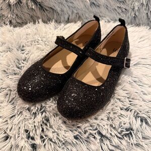 Gap Mary Jane Glittery Black Kids Dress Shoes